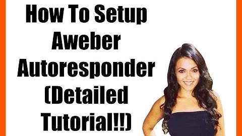 How To Setup Aweber Autoresponder (STEP BY STEP TUTORIAL!)