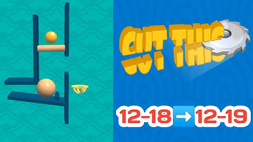 CUT THIS! level 12-18 to 12-19 solution gameplay android ios game