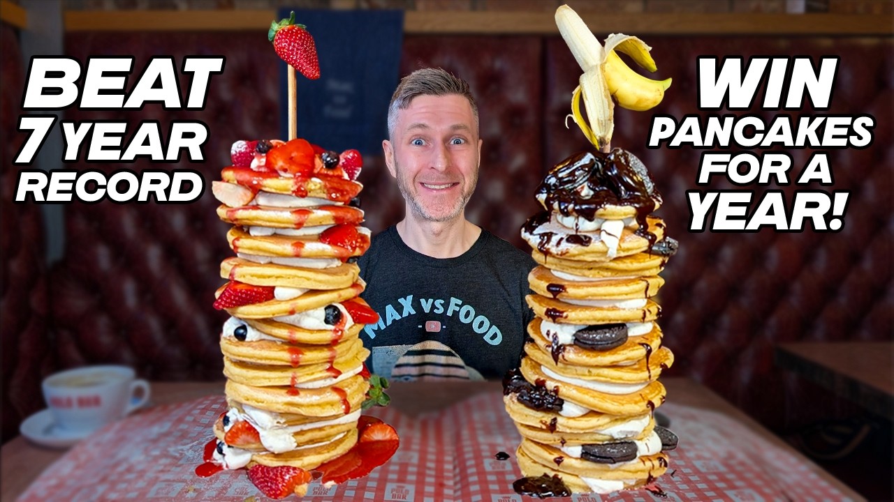 BEAT LEAH'S 7 YEAR RECORD AND WIN UNLIMITED PANCAKES FOR A YEAR!