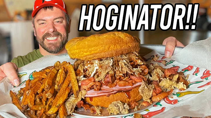Massive "Hoginator" BBQ Pork Sandwich Challenge!!