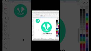 jiosavan logo design in Coreldraw #coreldrawtutorial #jiosaavan #logodesign #youtubeshorts #design