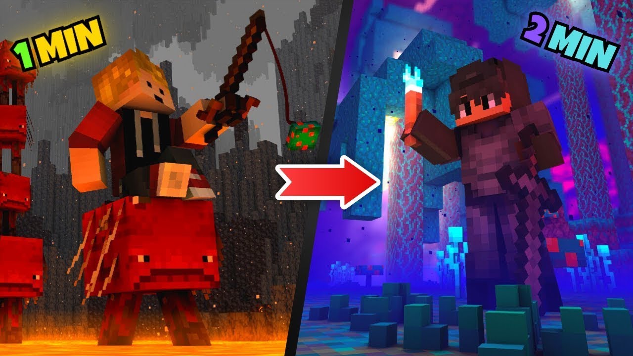 Minecraft Dimension SHIFT Every Minute is CRAZY!!