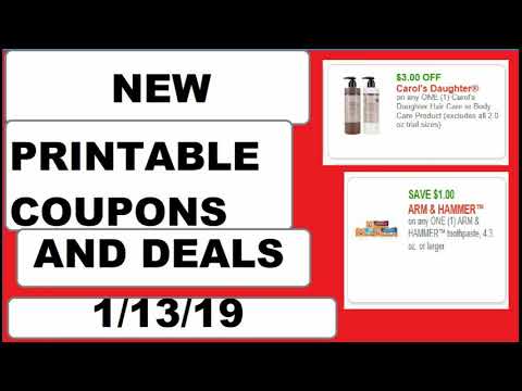 NEW Printable Coupons and DEALS!- 1/13/19