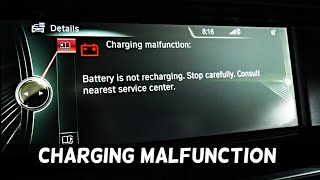 BMW CHARGING MALFUNCTION RED BATTERY LIGHT X1 X2 X3 X4 X5 X6 F10 F30 F11 F31 F32 F25 F26