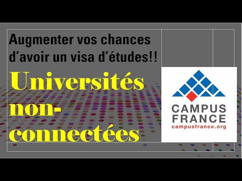 Universités non-connectées - Augmenter vos chances d'avoir un visa d'études