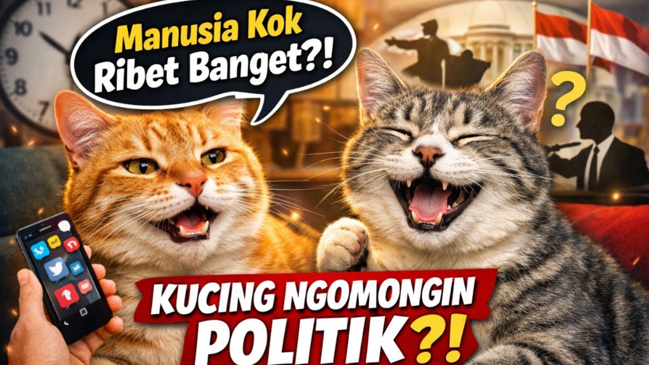 2 Kucing Ngomongin Rutinitas Manusia & Politik, Kok Lebih Masuk Akal dari Manusia?!