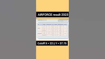 Airforce Result 2023 || Both X&Y group result ||Airforce Cut-off 2023airforce  after normalisation