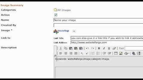 Add Keywords To Advanced Gallery Images - Websiteforge Ecommerce Website