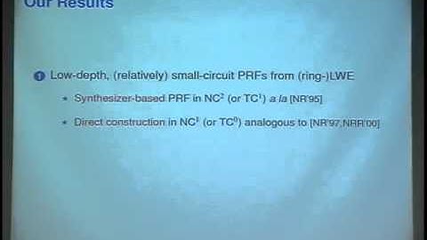 Pseudorandom Functions and Lattices