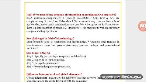 BiF 401 ( Bioinformatics) Mid term preparation #important Subjective file