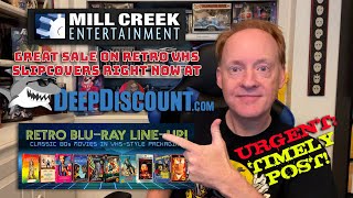 15% OFF SALE ON DISCOUNTED RETRO VHS SLIPCOVER BLU RAYS ON DEEPDISCOUNT.COM | Promo Code: SHARKIE