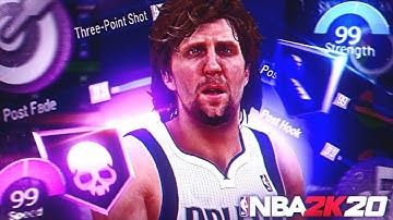 NBA 2K20 DIRK NOWITZKI BUILD! BEST POST SCORER STRETCH BUILD! BEST POST SCORER BUILD! BEST PF BUILD!