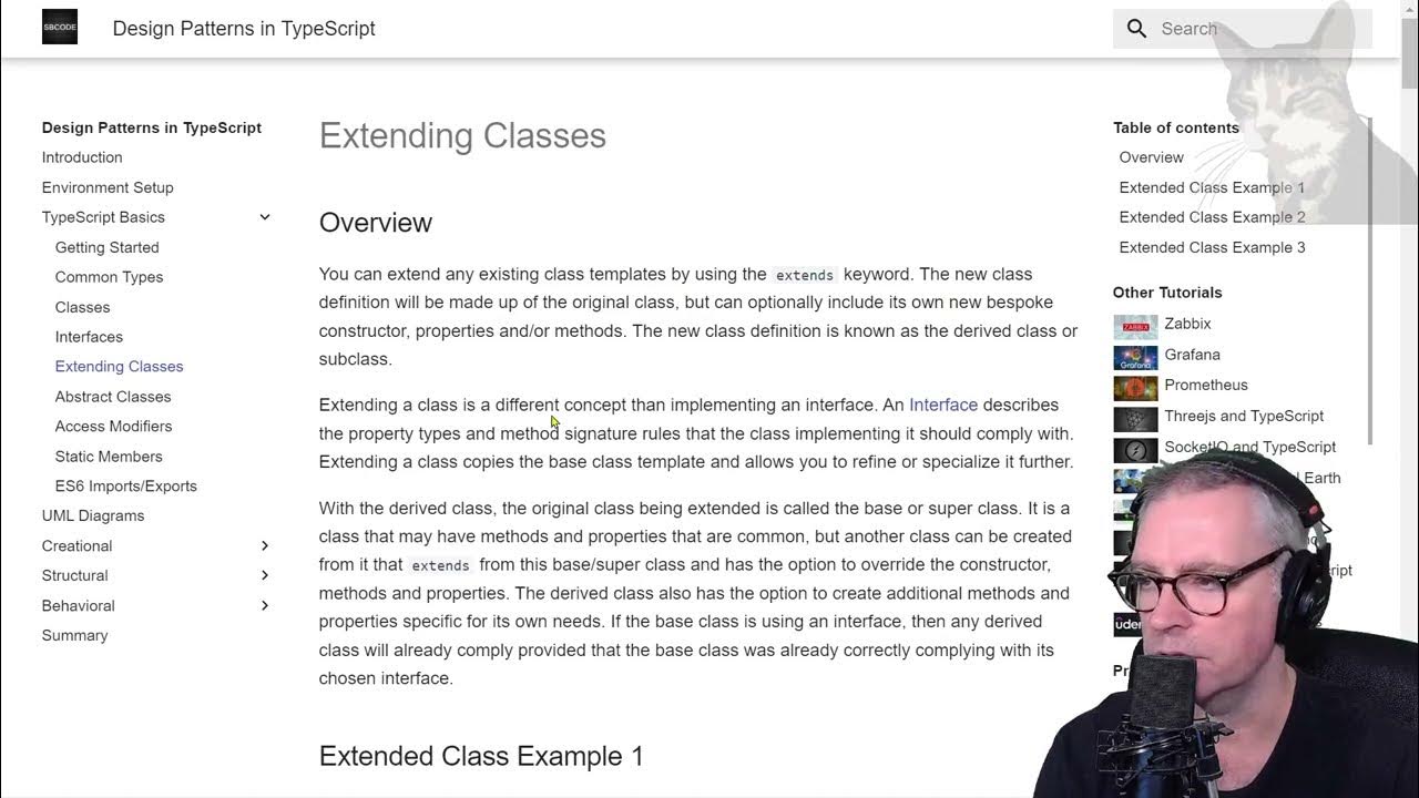 Extending Classes : Design Patterns in TypeScript - YouTube