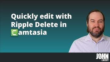 Quickly edit with Ripple Delete in Camtasia #DesktopCreator