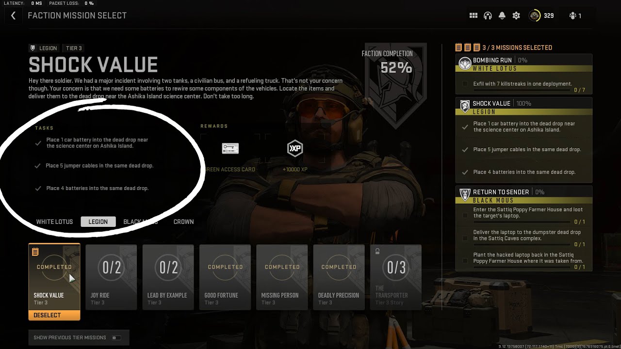 Shock Value (SOLO) Tier 3 Legion Mission Warzone 2.0 DMZ YouTube