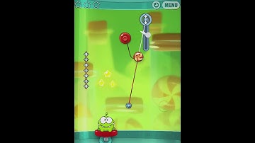 Cut the Rope Experiments 3 18 Walkthrough Sticky Steps