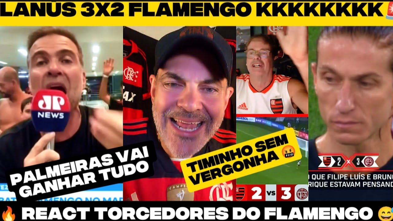 🔥 REACT: FLAMENGUISTA DERROTA PARA O LANÚS 😅🤌 VAMOS RIR!