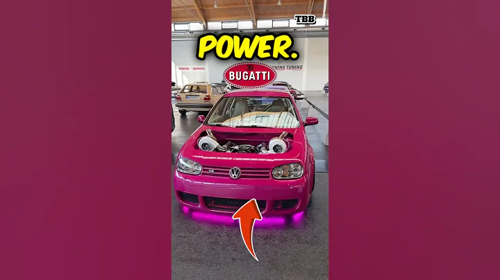 VW Golf 4 with a TWIN TURBO V8 is INSANE #volkswagen #cartok
