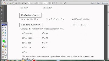 Unit 4 Lesson 1-Math10-Exponent Laws