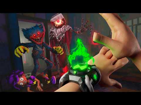 Usei os Poderes do BEN 10 na Fabrica do POPPY PLAYTIME VR