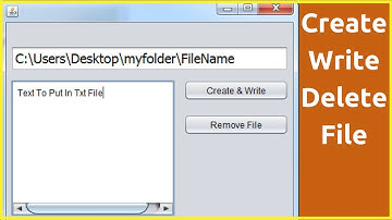 Java Tutorial - How to Create And Write And Delete Text File In Java NetBeans [with source code]