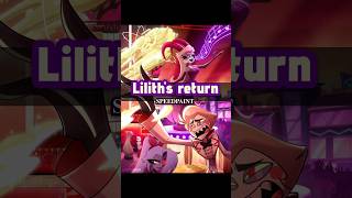 Lilith's return🖤✨️🎶 Lucifer, Charlie, Vaggi and Lilith | Hazbin Hotel fanart speedpaint