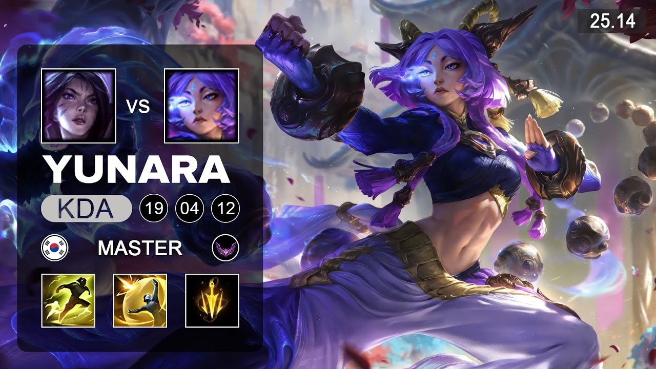 Yunara vs Kai'Sa ADC - KR Master - Patch 25.14 Season 15