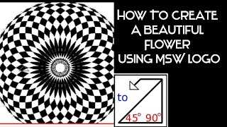 MSW logo / How to Create a Beautiful Design Using MSW Logo/ MSW Repeat Command