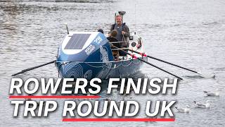 Rowers mistaken for ‘migrant dinghy by confused MP finish trip round UK | SWNS