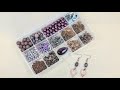 Organizing the Winterberry Wishes Bargain Bead Box & easy earring design on the fly