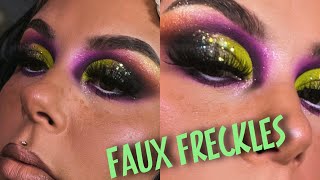 Faux freckle tutorial