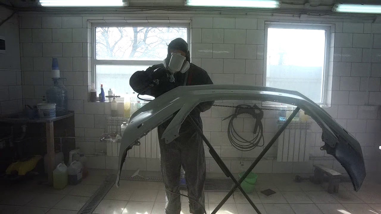 красим бампер Камри, трехслойка. - YouTube