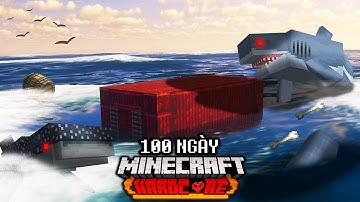 Làm Cách Nào Tôi Sống Sót Qua 100 Ngày Trên Biển | Minecraft Hardcore
