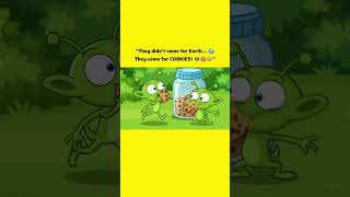 Aliens Invade Earth for Cookies! 👽🍪🤣 | Funny 2D Cartoon Animation