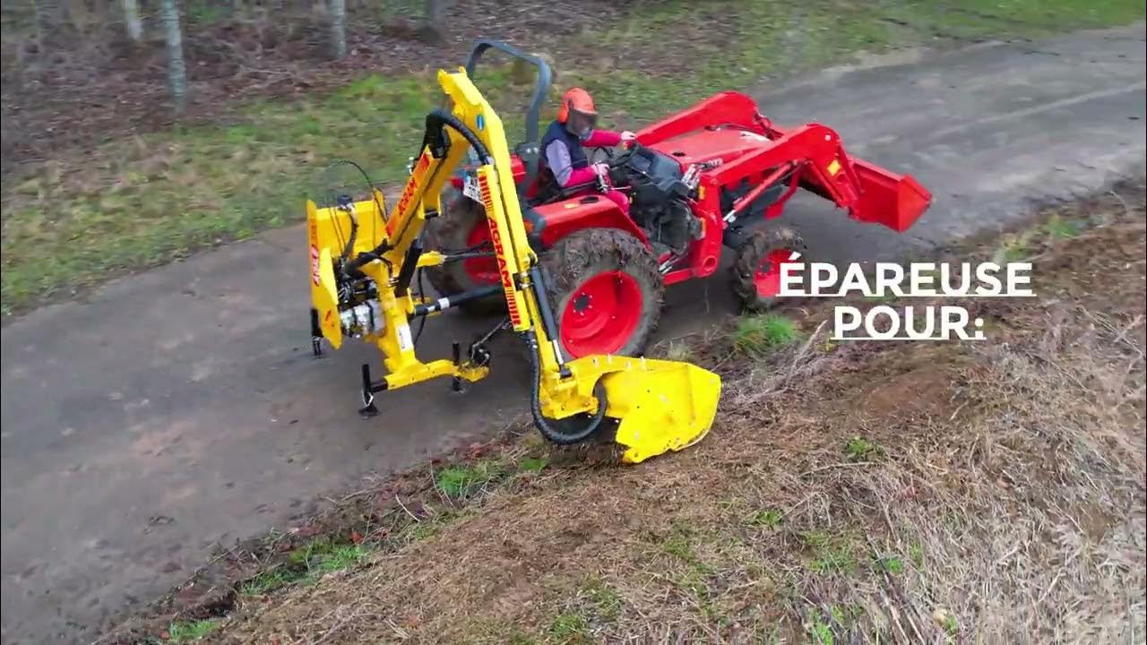 Broyeur épareuse débroussailleuse AGILE 390 AGRAM YouTube