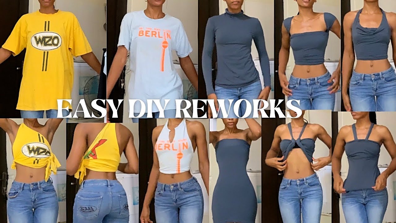 HOW TO MULTI STYLE YOUR TURTLENECK TOPS + T-SHIRTS DIYs | Detutu