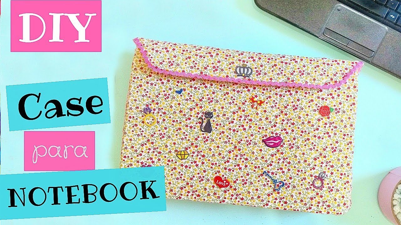 APRENDA A FAZER CAPA PARA NOTEBOOK DE PAPELÃO - DIY CASE NOTEBOOK - FAÇA VOCÊ MESMO - ARTESNATO