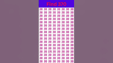 Find 370-EP#524 #mathpuzzle #brainteaser #iqtest #mathstrics #pahelian #reasoning  #shorts