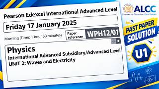 Refraction, Reflection & Snell's Law | Q. No. 18 | Edexcel IAL Physics Unit 2 (Jan 2025)