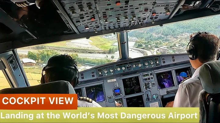 Heart-Stopping Airbus A319 Cockpit View : Landing at the World's Most Dangerous Airport - Paro!!!!!