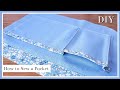 How to Sew a Tucked Pocket/Free Pattern/DIY/sewing tutorial/sub