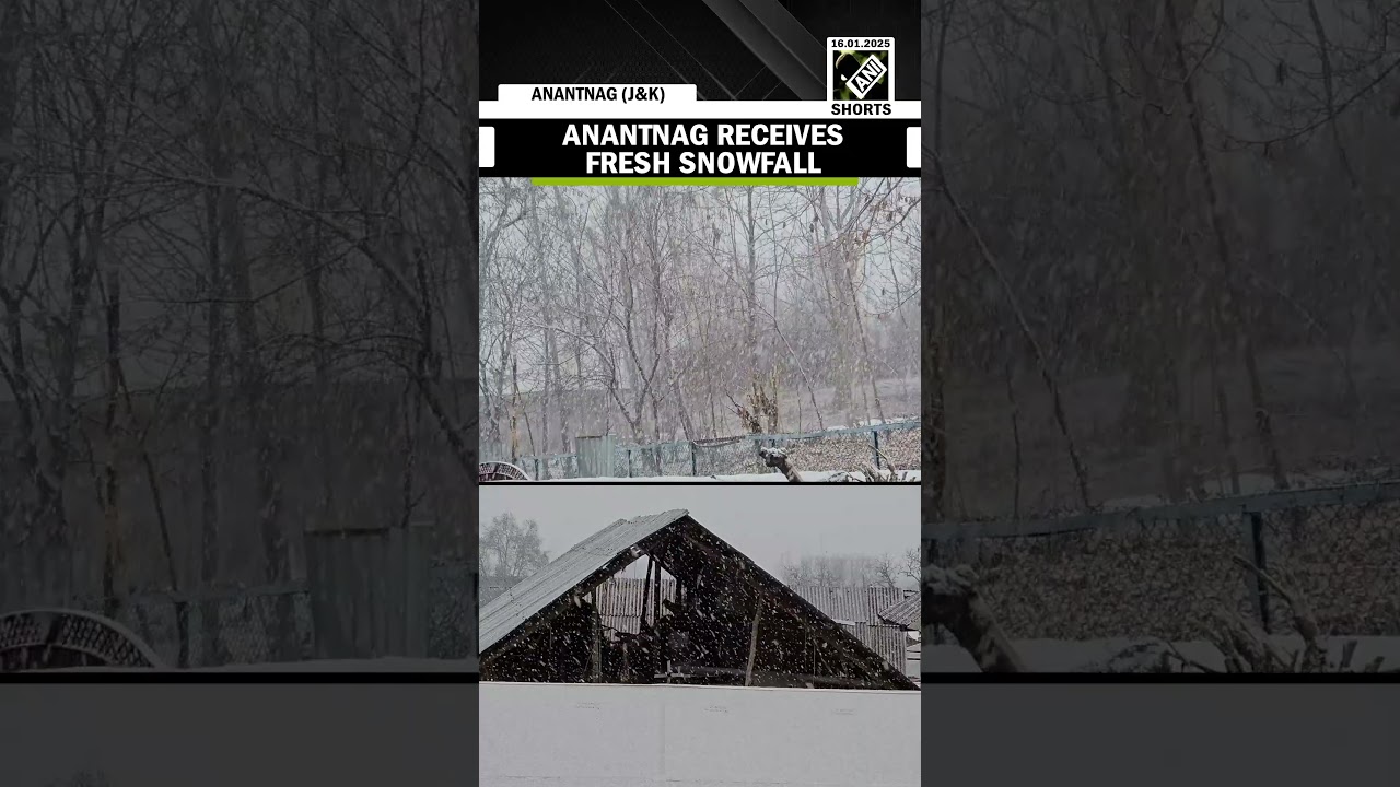 Anantnag and adjoining areas of South Kashmir receives fresh snowfall