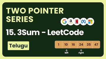 3Sum Leetcode in Telugu  | DSA in Python