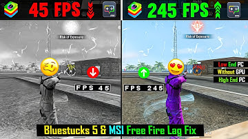 Bluestacks 5 Lag Fix 2025 |🔥 Best Settings For High & Low End PC Free Fire | Free Fire FPS Boost