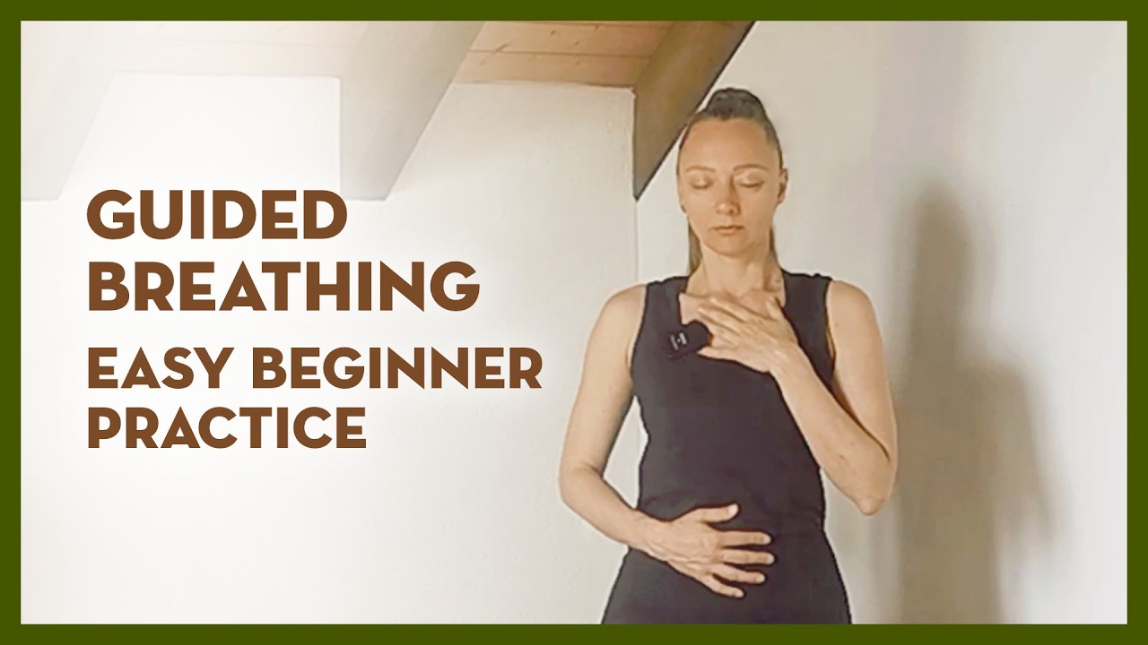 10 Minute Guided Breathing Practice | Easy Beginner Pranayama for Calm ...