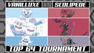 VANILLUXE vs SCOLIPEDE | Top 64 Pokémon Tournament: Battle #27 | Unova-Kalos Division [Last 64]