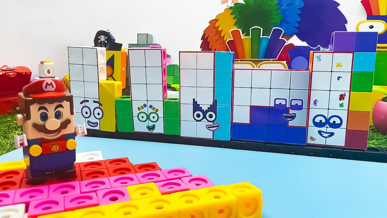 DIY Numberblocks Mathlink Cube 13 to 17 With Mario★ Numberblocks Cube ...