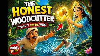 The Honest Woodcutter 🪓 | A Magical Moral Story for Kids
