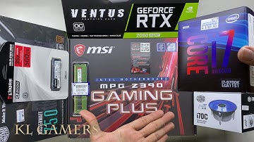 intel Core i7 9700K msi MPG Z390 GAMING PLUS Kingston A2000 RTX 2060 SUPER Cooler Master i70c Build