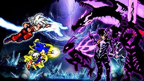 Son Goku DBS V7 OP (all form) & Sonic Chaos V4 JVL OP (all form) VS Sung Jinwoo OP in Mugen